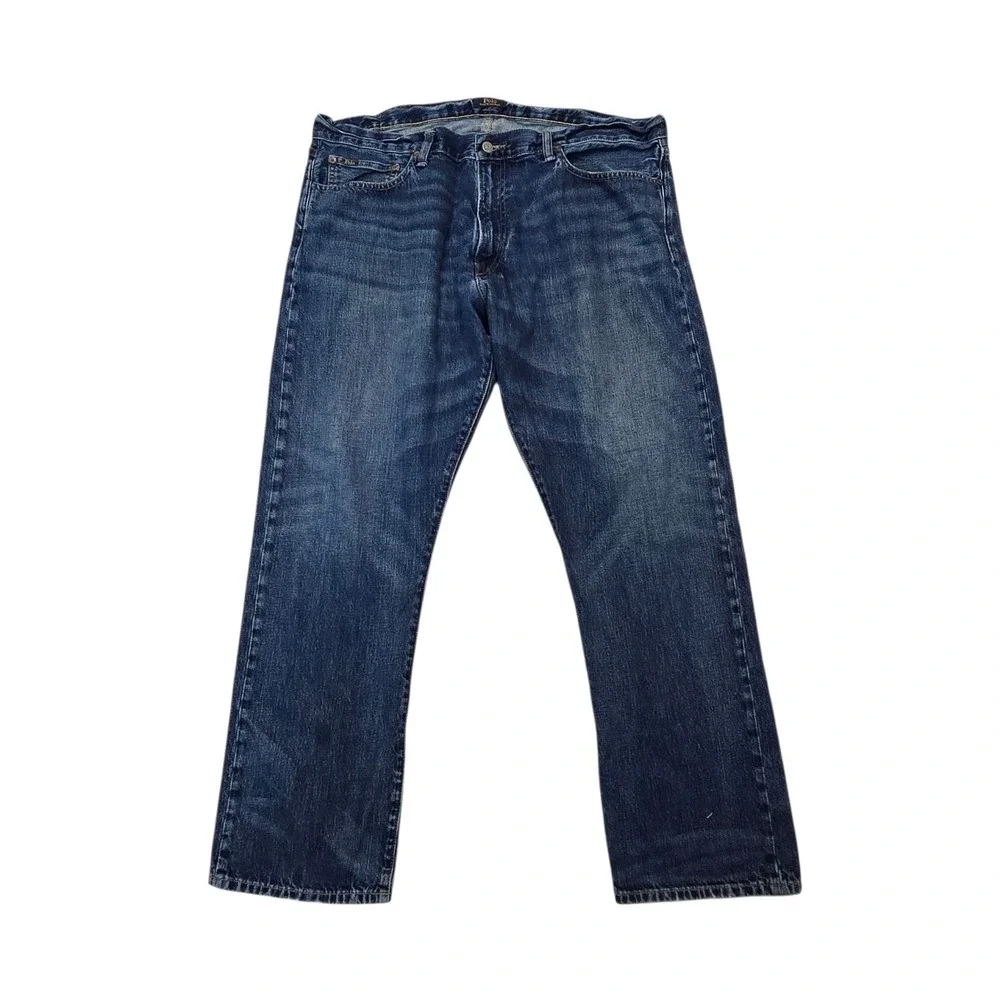 2 Pair Polo Ralph Lauren Hampton Relaxed Straight Fit Jeans Men's 40x31 Med Wash